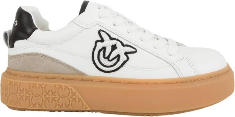 Pinko Witte Sneakerschoenen White Dames