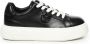 Pinko Zwarte Leren Sneakers Love Birds Logo Black Dames - Thumbnail 1