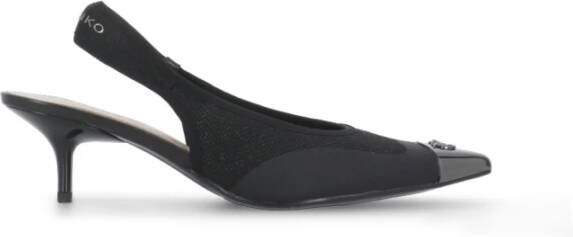 Pinko Zwarte Slingback met Metalen Pijlneus Black Dames