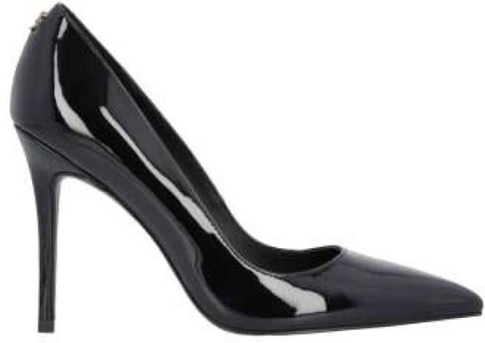 Pinko Zwarte Stiletto Schoenen met Love Birds Logo Black Dames