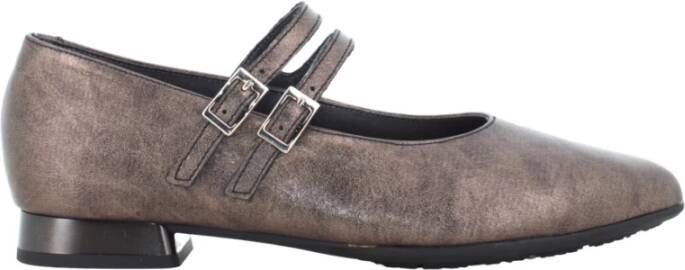 Pitillos Bronzen Ballerina Schoenen Brown Dames