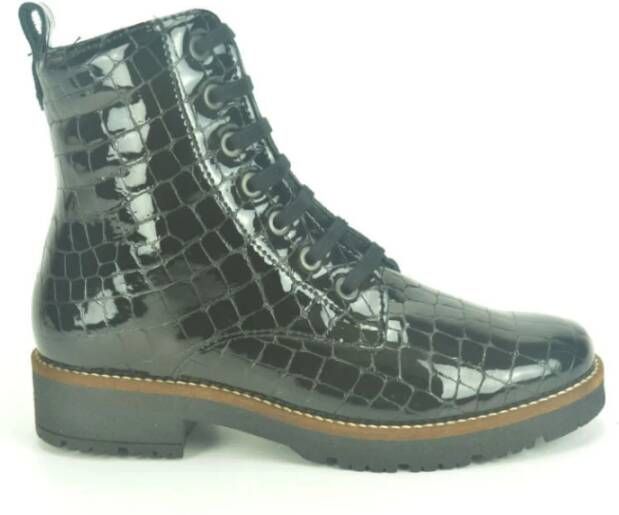 Pitillos Croco Lace Enkellaarsje Black Dames