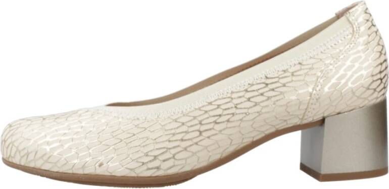 Pitillos Fantasie Holle Hak Pumps Beige Dames