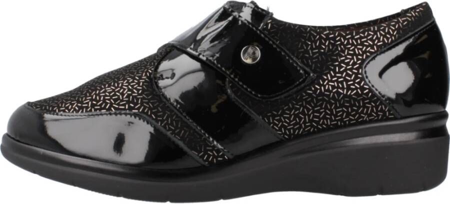 Pitillos Klassieke Loafers met Adhesive Strap Black Dames