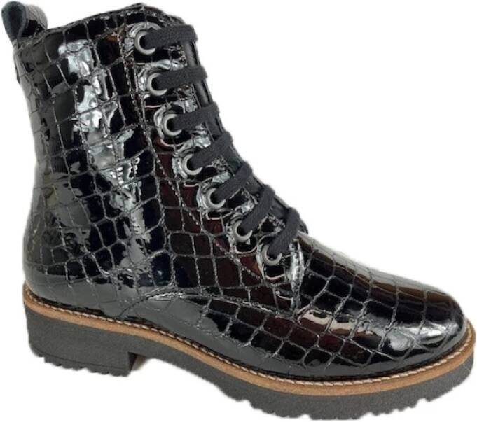 Pitillos Stijlvolle Veterschoenen Black Dames