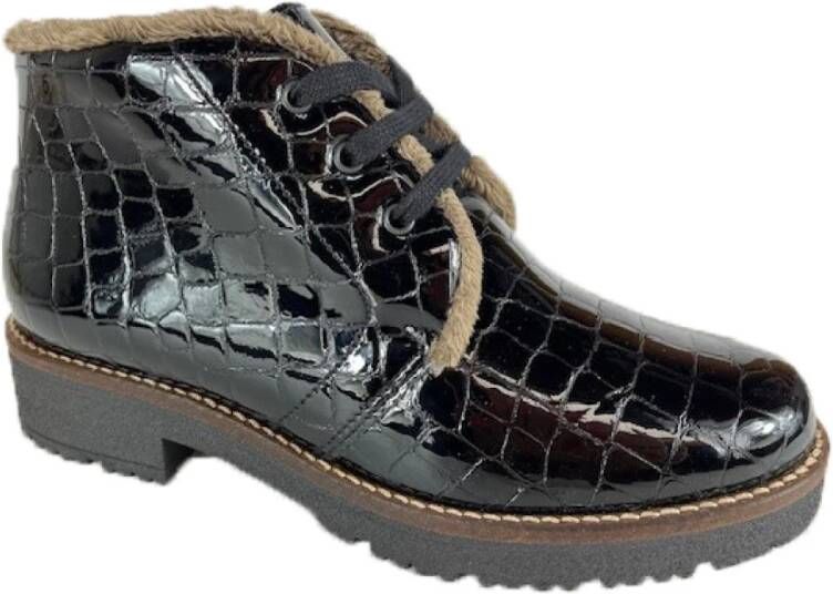 Pitillos Stijlvolle Veterschoenen Black Dames