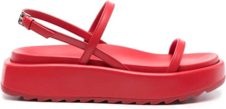 Plan C Chunky Sole Sandalen Red Dames