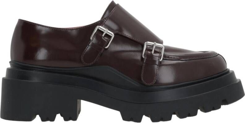 Plan C Rode platte mocassins Red Dames