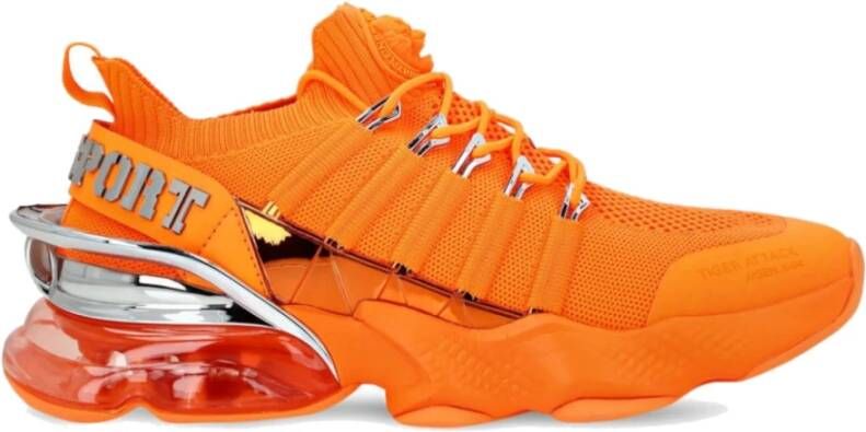 Plein Sport Fluo Oranje Tiger Attack Hardloopschoen Orange Heren