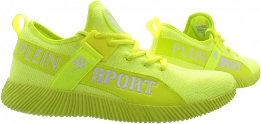 Plein Sport Heren Carter Run Faster Fluo Sneakers Yellow Heren