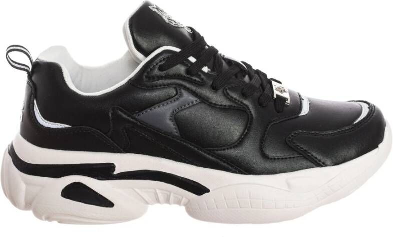 Plein Sport Sportieve Halfhoge Sneakers voor Mannen Black Heren