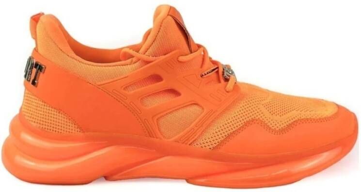 Plein Sport Sportieve Oranje Sneakers voor Mannen Orange Heren