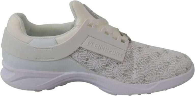 Plein Sport Witte Glitter Runner Beth Sneakers White Dames