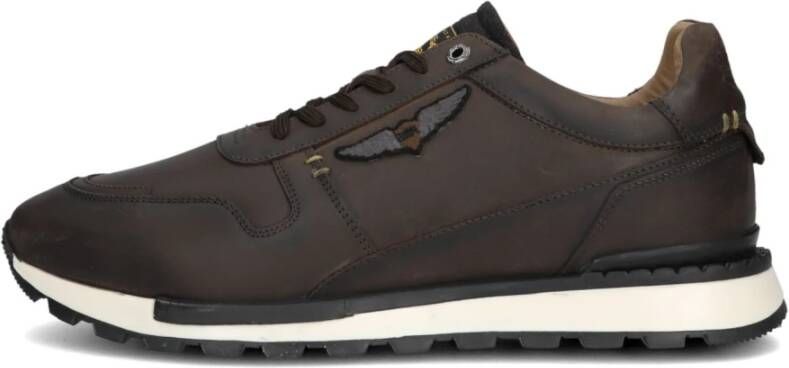 PME Legend Bruin Leren Lage Sneakers Brown Heren