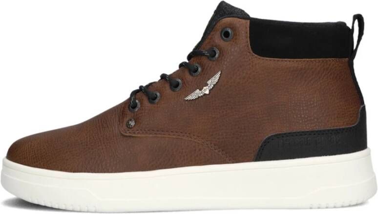 PME Legend Lexing-t Sneakers Leren Sneaker Heren Cognac