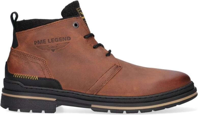 PME Legend Stijlvolle Leren Laarzen Fleetman Brown Heren