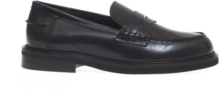 Poesie Veneziane Blauwe Geborstelde Loafer Blue Dames