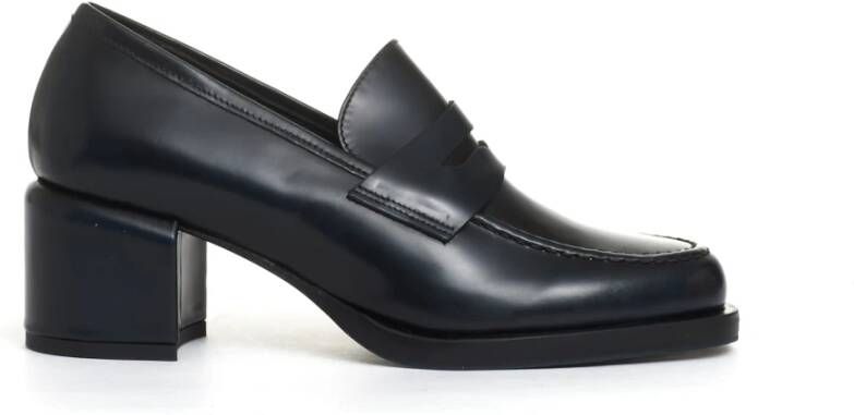 Poesie Veneziane Blauwe Nacht Loafer Hakken Black Dames