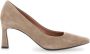 Pollini Beige Suède Pumps met Puntige Neus Beige Dames - Thumbnail 1