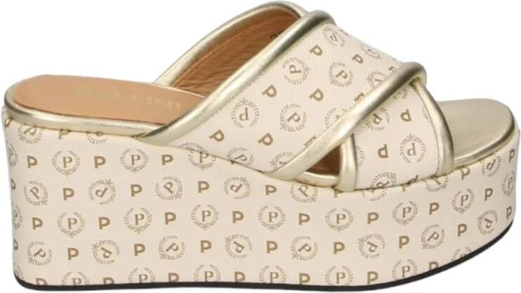 Pollini Damesandalen Synthetisch Leer Stijlvol Model Beige Dames