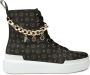 Pollini Hoge Top Sneakers Black Dames - Thumbnail 1