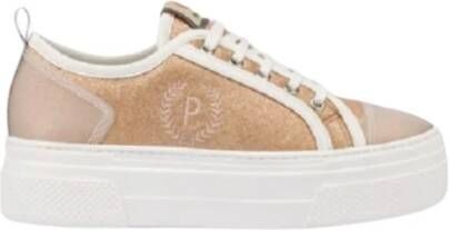 Pollini Lage Sneakers Beige Dames