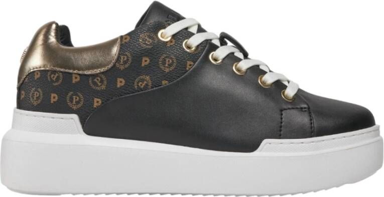 Pollini Lage Sneakers Heritage Model Black Dames