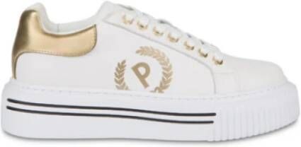 Pollini Vitello Sneakers Groot Array Stijl White Dames