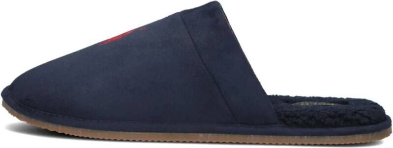 POLO RALPH LAUREN Ralph Lauren Pantoffels Heren Klarence Maat: 46 Materiaal: Suèdelook Kleur: Blauw