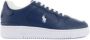 Ralph Lauren Heritage Court II Heren Sneakers Schoenen Sportschoenen Leer Navy Blauw - Thumbnail 2