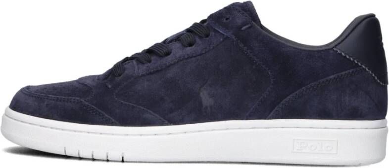 POLO RALPH LAUREN Ralph Lauren Lage Sneakers Heren Polo Court Maat: 40 Materiaal: Suède Kleur: Blauw