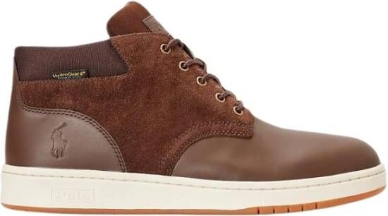 Polo Ralph Lauren Bruine Sneaker Boot met Waterdichte Membranen Brown Heren