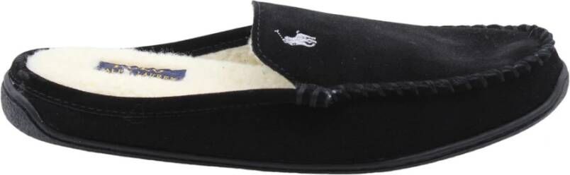 Polo Ralph Lauren Comfortabele Jissy Pantoffels voor Mannen Black Heren