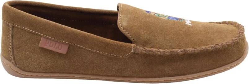 Polo Ralph Lauren Comfortabele Slipper Miklos Brown Heren