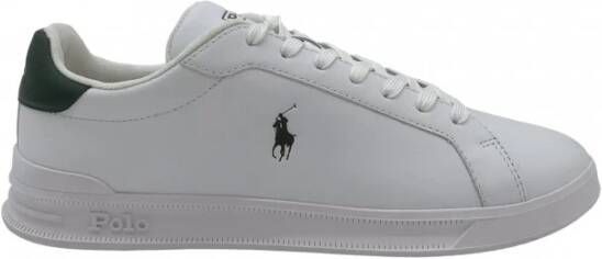 Polo Ralph Lauren Groene leren veterschoenen White Heren