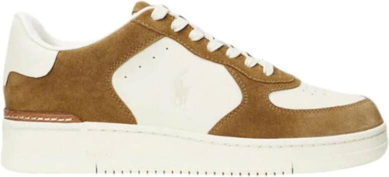 Polo Ralph Lauren Heren Lage Sneakers Masters Crt Brown Heren