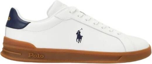 Polo Ralph Lauren Heritage Court II Leren Sneakers White Heren