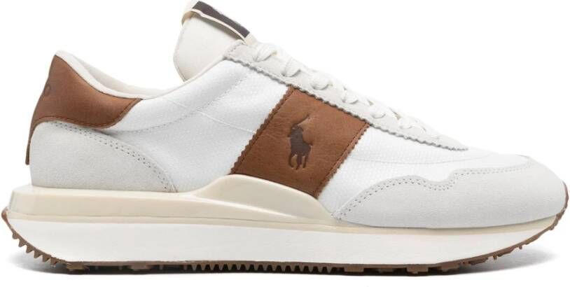 Polo Ralph Lauren Multicolor lage top veterschoenen White Dames