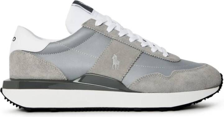 Polo Ralph Lauren Reflecterende Grijze Zilveren Sneakers Gray Heren