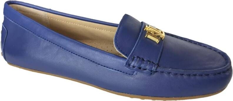 Polo Ralph Lauren Stijlvolle Driver Moccasins voor Vrouwen Blue Dames