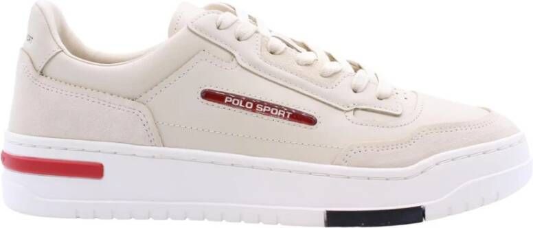 Polo Ralph Lauren Stijlvolle Herensneakers Beige Heren