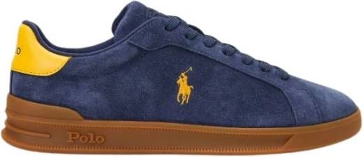 Polo Ralph Lauren Suede Heritage Court 2 Sneakers Blue Heren