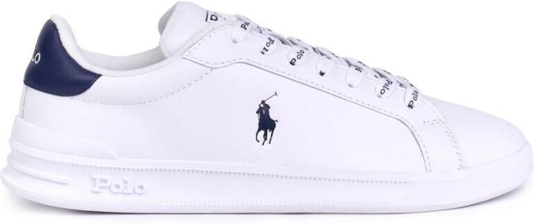 Polo Ralph Lauren Wit Newport Navy Leren Sneakers White Heren