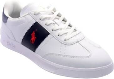 Polo Ralph Lauren Witte blauwe en rode sneakers White Heren