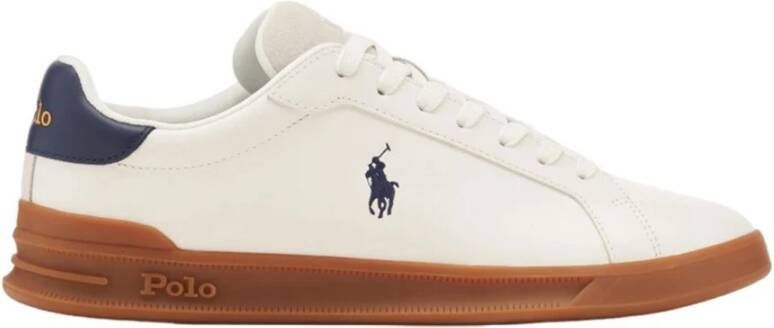 Polo Ralph Lauren Heritage Court II Leren Sneakers White Heren