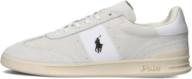 Polo Ralph Lauren Witte lage top kanten sneakers White Heren