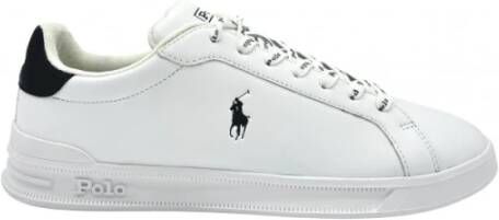 Polo Ralph Lauren Witte leren herensneakers White Heren