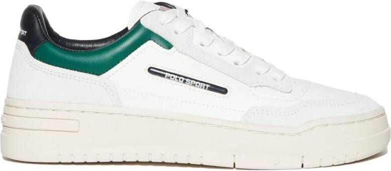 Polo Ralph Lauren Witte Leren Sneakers Ps300 White Dames