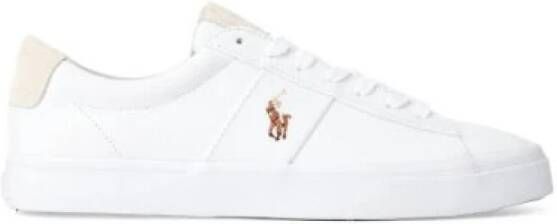 Polo Ralph Lauren Witte Sayer Canvas Sneaker Schoenen White Heren