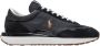 Polo Ralph Lauren Zwarte Casual Textiel Sneakers met 2 5 cm Rubberen Zool Black Heren - Thumbnail 1